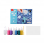 Marmoriv&auml;rvikomplekt 12 v&auml;rviga Perfect Water Art Paint Mate Ohutu ja hariv kunst ja k&auml;sit&ouml;&ouml; 6ml - 6 colors