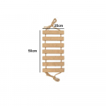 1-osaline kassisild, mis sobib kassipuuri, puu- ja seinakinnituse, rippuva sisal- ja puidust kassi seinaredeliga m&auml;ngimiseks, kratsimiseks ja puhkamiseks 50cm