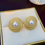 Punk Warp Round Big Ball Metal Stud k&otilde;rvar&otilde;ngad naistele Klassikalised vintage augustatud k&otilde;rvar&otilde;ngad Steampunk Ehted kuld