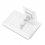 Vannitoa seinale kinnitatav du&scaron;i-seebikarbiga taldrikuhoidja aluse hoidik Seebihoidiku riiuli tarvikud valge