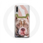 &Uuml;mbris Samsung Galaxy A70 Brown Pitbull Dogile
