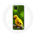 Xiaomi Redmi 9C &uuml;mbris, kollane papagoi linnud, roheline taust