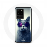 &Uuml;mbris Samsung Galaxy S20 Ultra Cat Purple Style prillidele