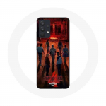 Coque pour Samsung Galaxy A13 5G Stranger Things Affiche Equipages Fan Art Saison 4