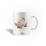 Mug en C&eacute;ramique Angry Birds Blanc Rose