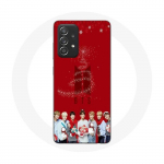 &Uuml;mbris Samsung Galaxy A33 5G BTS Bangtan Boysi punase taustaga j&otilde;ulukingiks 2023