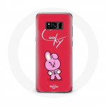 Coque pour Samsung Galaxy S8 Plus BTS Bangtan Gar&ccedil;ons BT21 Cooky Fond Rouge