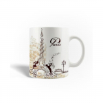 Mug en C&eacute;ramique La tour Eiffel la musique classique &agrave; Paris France