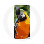 &Uuml;mbris Samsung Galaxy S20 FE Macaws Parrot Orange Green jaoks