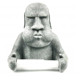 Koehoidja Lihav&otilde;ttesaare Moai Design seinale kinnitatav WC-rullipaberi riiuli vastupidav hoiustamistarbed vannitoa jaoks hall