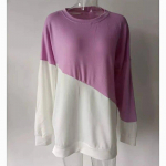 S&uuml;gisene pikkade varrukatega &uuml;mmargune kaelus avar T-s&auml;rk naiste lapiga v&auml;rviline vabaaja T-s&auml;rk, naiste top, soliidne kontori daami elegantsed s&auml;rgid 30716 S must