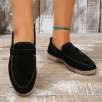 Loaferid Naised 2025 Uued Madala P&otilde;hjaga Vabaajajalatsid Retro Briti Kingad Naised 38 must