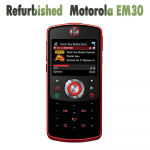 Renoveeritud originaal Motorola EM30 2MP GSM mobiiltelefon &uuml;he SIM-kaardiga No charger punane