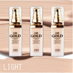 ANJO 24k Gold Foundation Spf 50+, PA+++, Make-up, Korean Cosmetics, Kbeauty, sample no.21 Light Beige