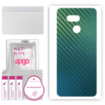 apgo Protective Skin Sticker for the back compatible with HTC Desire 12s, Wrap Film, Foil, Vinyl - Pattern Carbon Chameleon CAKA1