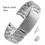 Kvaliteetne roostevabast terasest kellarihm Casio Tissot Seiko Citizeni metallist lameda/kumera otsaga rihmaga k&auml;ev&otilde;ru kella kett 20mm 22mm 20mm