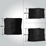 Sports belt, fitness belt, waist and abdomen belt Black-M-20-95cm
