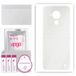 apgo Protective Skin Sticker for the back compatible with Nokia C30, Wrap Film, Foil, Vinyl - Pattern Matte Transparent