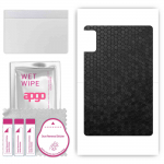 apgo skin sticker film foil vinyl for the BACK compatible with ZTE Nubia Pad 3D, scratch-resistant, easy to install - Black Honeycomb