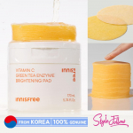 [INNISFREE] Vitamin C Green Tea Enzyme Brightening Pad 170ml (1 pack / 60 pads) 1pc (1 pack / 60 pads)