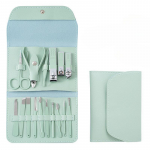 K&uuml;&uuml;nel&otilde;ikuri komplekt Matcha Green 16-osaline Beauty Manicure Tool Clipper Manik&uuml;&uuml;r Pedik&uuml;&uuml;r Clipper k&uuml;&uuml;nel&otilde;ikuri komplekt 16set roheline