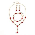 Prantsuse isikup&auml;ra Retro Rose Cosplay Kaelakee K&auml;ev&otilde;ru K&otilde;rvar&otilde;ngad Kuld K&otilde;rva N&otilde;elad K&auml;sikett Choker Rose Teemantripats Ehted