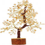 Crystal Bonsai Rahapuu Looduslik v&auml;&auml;riskivi Feng Shui Kodukontori sisustus &Otilde;nne Rikkus J&otilde;ukus Reiki Tervendav Positiivne Kuldtraat