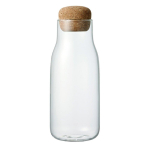KINTO BOTTLIT kanister 600ml kuumakindlast klaasist kinkekarp 27682 white