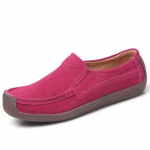 Ehtsa Nahaga Mokassiinid Lamedad Kingad Naistele Kevad Suvi Mugavad Pehmed Tossud K&otilde;rge Kvaliteediga Vabaaja Kingad Slip-on Lamedad 42 39 roosa roosa v&auml;rv