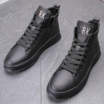 Euroopa Jalan&otilde;ud Meestele Nahast Vabaaja Jalan&otilde;ud K&otilde;rged Madalad Rula Jalan&otilde;ud Noorte T&auml;navastiilsed Paeladega Tossud 39 must