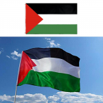 Suur Palestiina lipp, pol&uuml;ester, 150x90 cm Gaza Palestiina festivali kujundus