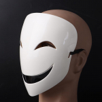 T&auml;iskasvanute Jaapani Anime Must Reguleeritav Mask Kiiver Cosplay valge