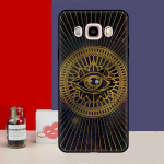 P&uuml;ramiidi silma s&uuml;mboli &uuml;mbris Samsung Galaxy J6 J4 Plus 2018 J8 A6 A7 A8 A9 J1 J3 J5 J7 2016 A3 A5 2017 Coque J3 2016 - J310
