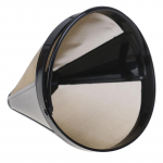 Pestav kullast v&otilde;rgust k&auml;epidemega kohvifilter Korduvkasutatav koonusekujuline kohvifilter