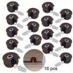 16 tk M&ouml;&ouml;blikapp Kapp kronsteini tihvtid plank plastikust tugiklamber Nukk &Uuml;hendusriistvara Kinnitustarvikud 3 &uuml;hes kronsteini riistvara