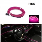 Autokeskkond El Wire 1-5M LED painduv neoon sisevalgustite komplekt RGB valgus autode kaunistamiseks valgustustarvikud 5M USB Plug