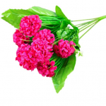 1 hunnik 9 peaga kunstlik hortensia siidist lillekimp pulmapeokaunistus roosa punane v&auml;rv