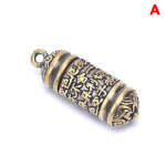 &Otilde;&otilde;nes messingist Buddha Sutra silindriline ripats v&otilde;tmehoidja kaelakee ehtepillikarp