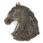 Bay Horse - exclusive horse statue for the wall, luxury interior design, unique edition of figurines from the Art-Dog brand