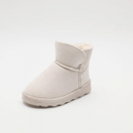 Soojad laste lumesaapad beebipoistele ja t&uuml;drukutele L&uuml;hikesed saapad Paksendatud lastele pluss puuvillased talvejalatsid libisemiskindlad 25 must