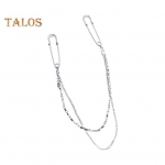 Unisex riiden&otilde;el, &uuml;he-/kahekihiline kett, poleeritud suur n&ouml;&ouml;pn&otilde;elaga sulamist p&uuml;ksid s&auml;rk Rinnakost&uuml;&uuml;m Seelik Kaunistus Igap&auml;evane balli aastap&auml;ev kooli l&otilde;petamine Dual Layer