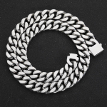 Miami Hip Hop Kuuba Link Keti Kaelakee Meestele Naistele 316L Roostevabast Terasest Kuld/H&otilde;be Mood K&auml;ev&otilde;ru Ehted Aksessuaarid 12mm,20cm