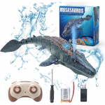 Uus poiste elektriline RC m&auml;nguasi simulatsioon dinosaurus Mosasaur Sukelduv veem&auml;nguasi ujumine valguspihustuskiigega veealune m&auml;nguasi KIDS kingitus RC paat hall