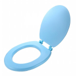 Paksendatud EVA vahust tualett-iste, lihtne &uuml;hev&auml;rviline, universaalne tualett-iste, valge-sinine 44*35cm sinine