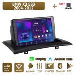 Android Carplay autoraadio BMW X3 E83 2004-2012 multimeediumipleieri peakomplekti stereo GPS-navigatsioon BT WIFI 2+32GB 2+32GB
