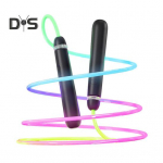 280 cm valgustusega h&uuml;ppen&ouml;&ouml;r, USB-laetav v&auml;rvimuutev LED-h&uuml;ppen&ouml;&ouml;r, sasipuntravaba algaja, lapsed, t&auml;iskasvanud, treenimine, h&uuml;ppen&ouml;&ouml;r A