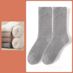 Talvised soojad paksud sokid hall