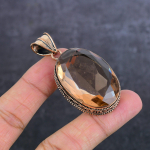 Morganite Gemstone Handmade Copper Jewelry Pendant 2.32 e3e08