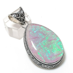 Natural Pink Triplet Opal 925 Sterling Silver Jewelry Pendant 2.21 h1o88