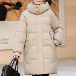Moodne talve pluss mantel Naiste pikad pargid kapuutsiga Oversize lahtised paksud soojad pikkade varrukatega mantlid naiste jakid XL khaki